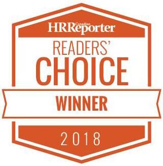 Logo du lauréat du prix « Choix des lecteurs » de 2018 de HR Reporter