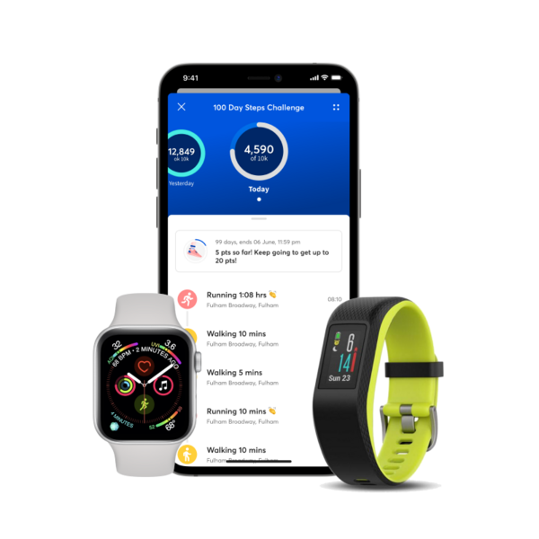Mobile Screenshot: Connect to wearable technology seamlessly
